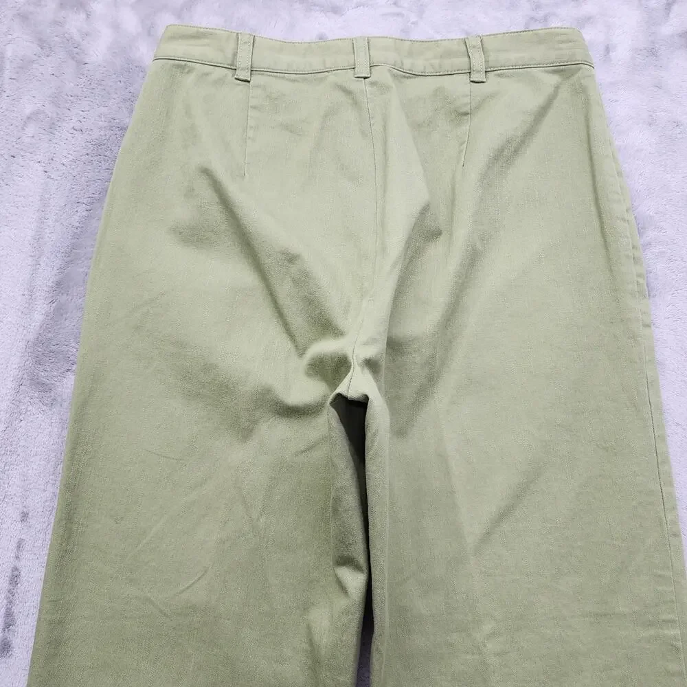 Vintage Christopher & Banks High‎ Rise Tapered Jeans Size 6 Green Stretch Denim